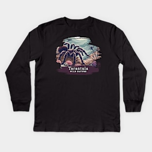 Tarantula - WILD NATURE - TARANTULA SPIDER -5 Kids Long Sleeve T-Shirt